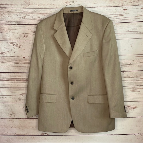 Yves Saint Laurent Other - Yves Saint Laurent Brown Wool Suit Jacket Size 46